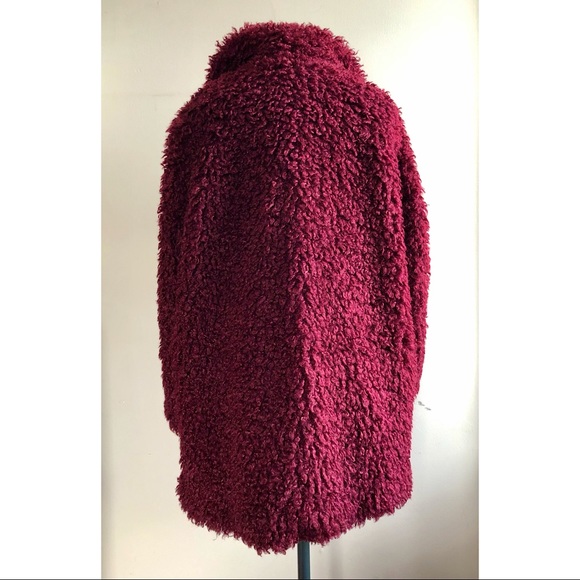 Red Faux Fur Coat - Picture 2 of 2